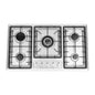 5-Burner Gas Cooktop Scratch Resistance Stainless Steel Gas Stove Simple Control for Home Kitchens/Restaurants/Hotels