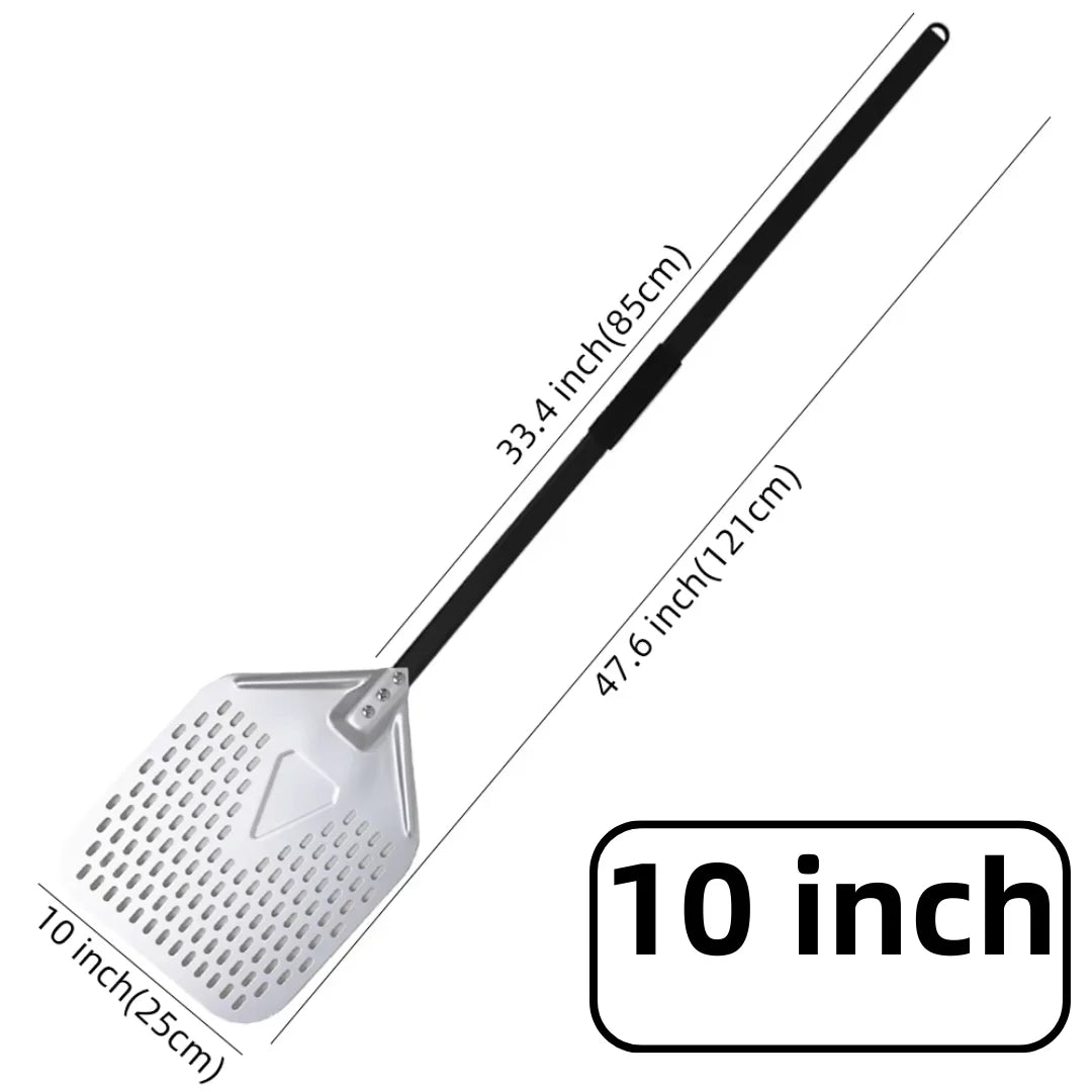 10 12 13 14 Inch Big Pizza Perforated Shovel Paddle Short/Long Handle for Oven Turning Peel Kitchen Utensils Pizza Baking Tools
