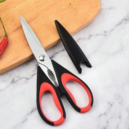 1 Set Heavy-Duty Kitchen Shears, Slicing Poultry Bones Grilling Versatile Culinary Shears, Stainless Steel Meat Shears ﻿