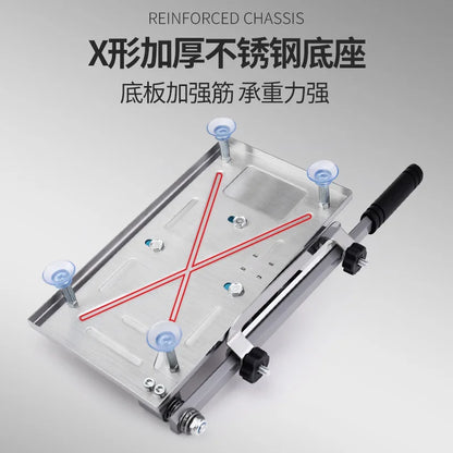 Stainless Steel Meat Slicer – Multi-Function Home Cutter for Beef Mutton Rolls, Frozen Meat Shredding Machine