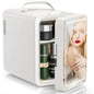 Skincare Mini Fridge 6L/8 Can with LED Mirror, Portable Cooler and Warmer Mini Fridge for Home/Car, Portable Thermoelectric Ref
