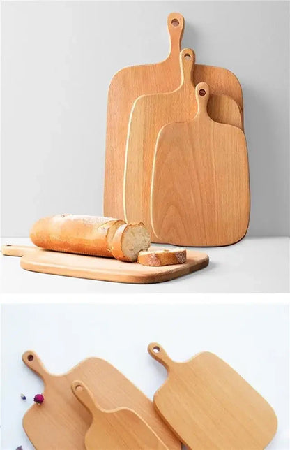 Custom Mini High Quality Kitchen Wooden Chopping Tray Blocks Cutting Board Pizza Bread Fruit Sushi Tray Hangable Kitchen Tool I6