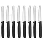 Steak Knives Set of 4/6/8 Stainless Steel Serrated Round Tip Fruit And Vegetable Paring Baking Toast Serrated Bread Knives