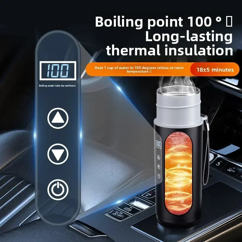 Durable Car Boiling Cup  12v24v Universal Usb Thermal Insulation Integrated Size Truck Heating Boiling Cup