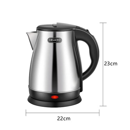 GELAIBO electric kettle, large-capacity 1.8-liter glass kettle, one-button boiling water, automatic shutdown, anti-dry function
