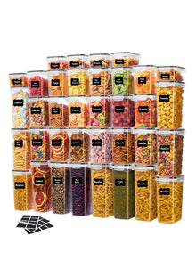 24/48pcs, Sealed Food Storage Containers with Lids - Lunch Boxes Ideal for Organizing and Storing Grains, Rice, Pasta, Tea, Nuts