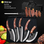 WXCOO Forged Butcher Bone Cutter Kitchen Knife Stainless Steel with Sheath 1~8pcs Chef Fruit Knives Scissor BBQ Cooking Boning
