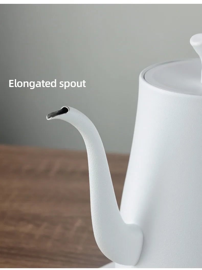1000W Gooseneck Electric Kettle Hand Brewing Coffee Pot Smart Temperature Control Teapot 1.0L Slender Mouth Pot Boil Water Jug