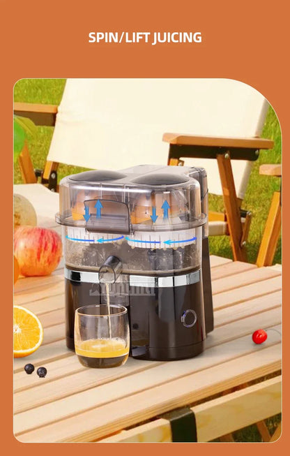 Double-head Electric Juicer Food Blender Automatic Slag Juice Separation Household Juice Squeezer Mixer