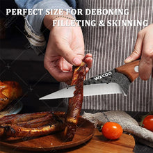 WXCOO Handmade Forged Knife Butcher Cleaver Knife Meat Cutting Japanese Kitchen Pork Bone Shaving Knives Boning Knife