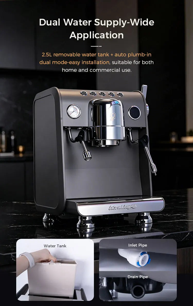 CAFOVO G3148E Commercial Espresso Machine Dual Boiler Rotary Pump TFT Pressure Profiling 9Bar PID Coffee Machine Café Barista