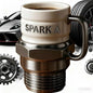 Spark Plug Coffee Cup Ceramic Car Themed Mug for Mechanics Garage Enthusiasts Creative Gift
