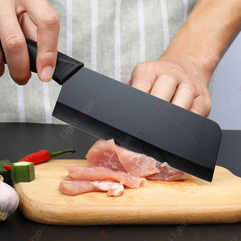 WXCOO Kitchen Knife Chef Meat Cleaver Boning Household Chopper Knife with Cover Stainless Steel Fruit Knife Vegetable Slicing