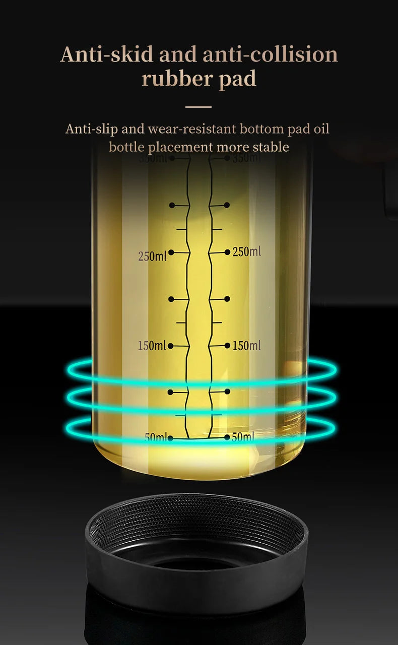 Oil bottle glass Oil pot leakproof Tank Kitchen soy sauce Bottles Vinegar Pots Seasoning Tool Set Of Household Flip Lid