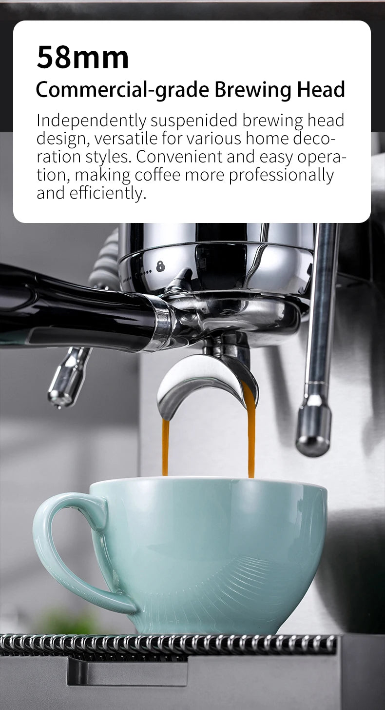 STLF High-quality hot-selling semi-automatic espresso machines, Italian pump coffee machines, home and commercial espresso