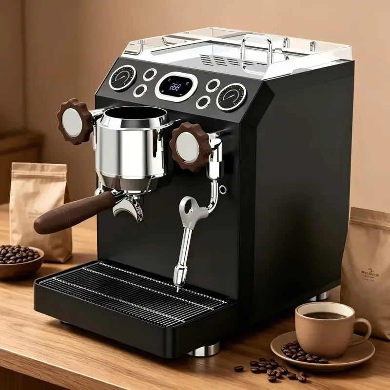 STLF 9Bar Italian Pump Commercial Coffee Machine Stainless Steel Boiler PID Temperature Control System 58mm Extraction