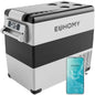 12 Volt Refrigerator 59QT 55L Electric Cooler 12V Fridge APP Control 12V Cooler -468 Portable Freezer 12/24V DC 100-240V AC for