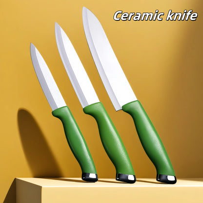 Ceramic Knife 4 5 6 Inch Knives Kitchen Set White Blade Chef Utility Paring Vegetable Slicing Ceramic Knives Kitchen Accessories