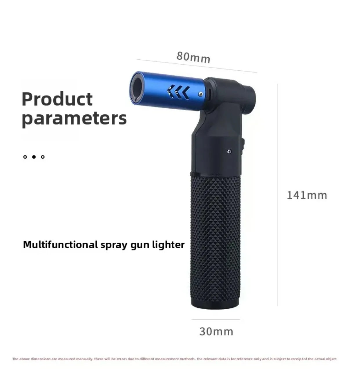 HONEST Gas Jet Butane Cigar Lighter Windproof Kitchen BBQ Metal Jewelry Welding Torch for Outdoor Camping