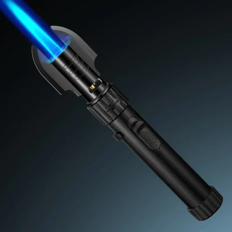 Metal Gas Lighter Powerful Kitchen Cooking Torch Turbo Flame Jet Outdoors BBQ Barbecue Smoking Accessories Windproof Lighters