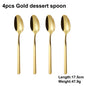 4/6/12/16/18/20/24Pcs Gold Cutlery Set Stainless Steel 304 Tableware Elegant Western Knife Fork Spoon Mirror Dinner Set