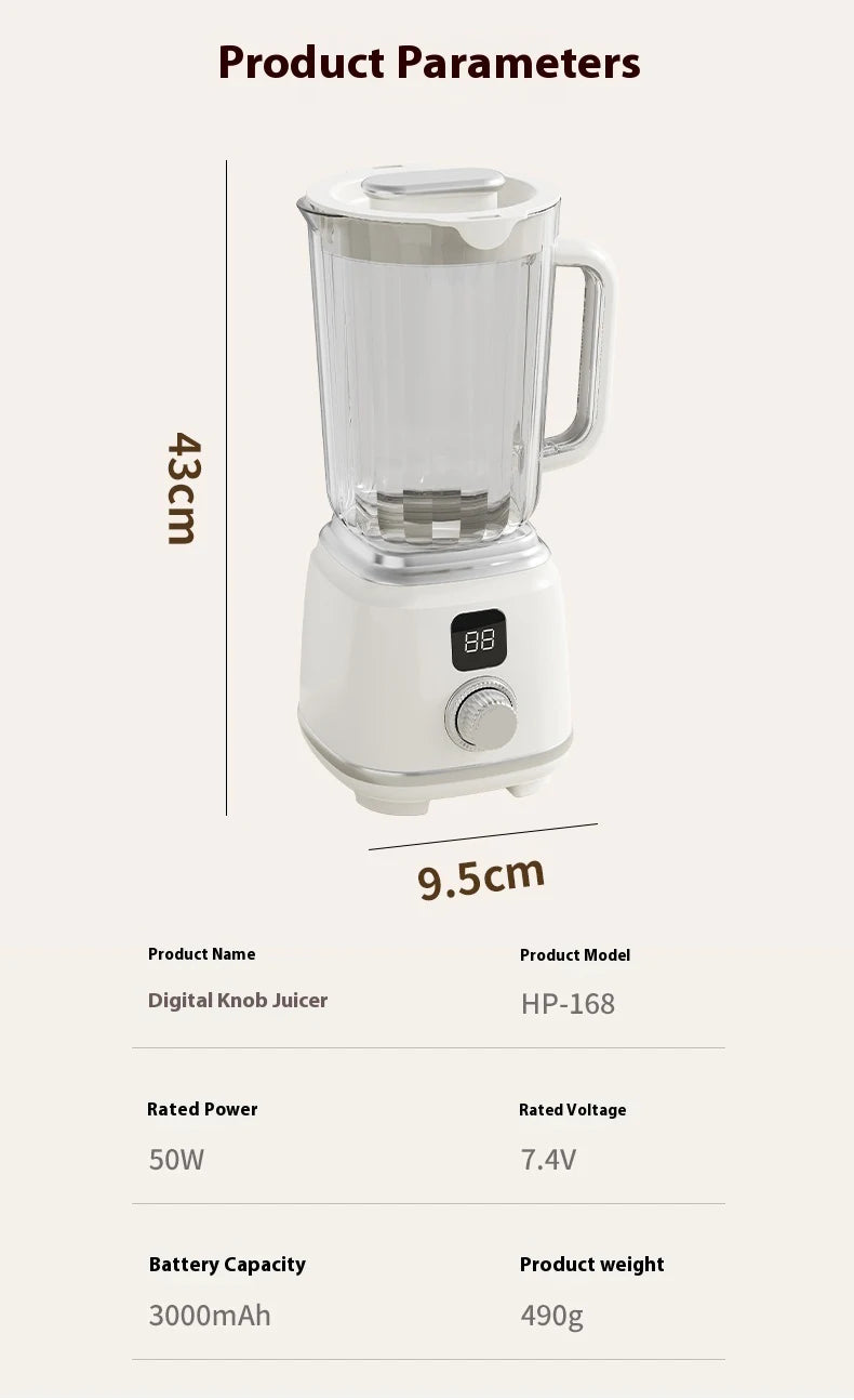 Portable Fruit Juicer Electric Juicer Blender Rechargeable Household Juice Squeezer Mixer Juice Extractor Juicer Machine
