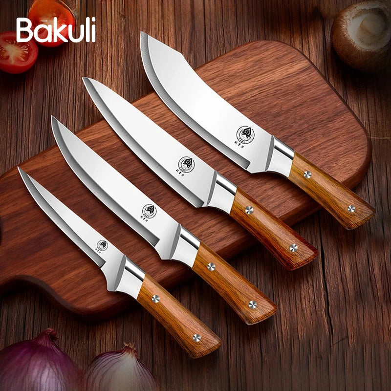 Meat cleaver Premium Stainless steel Kitchen knife Butcher's Special Boning knife Utility Cooking knives with knife set