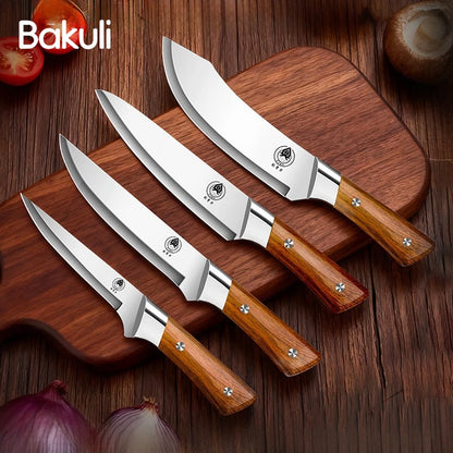 Meat cleaver Premium Stainless steel Kitchen knife Butcher's Special Boning knife Utility Cooking knives with knife set