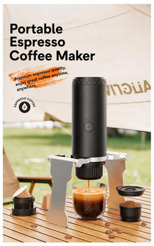 Portable Espresso Coffee Machine 3-in-1 Capsule Coffee Maker for Car Home Camping - Compact Travel Espresso Machine