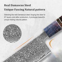1-5 PCS Kitchen Knife set Damascus Steel Japanese chef Knife Santoku Knife Nakiri Knife kiritsuke knife Stable wood Handle