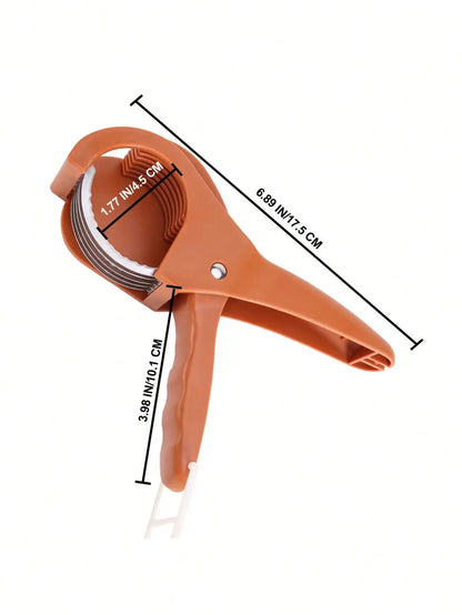 Stainless Steel Vegetable Fruit Manual Slicer - Multi-Functional Kitchen Manual Tool, Suitable For Cucumber, Banana, Onion And Salad, Chili, Fast And Even Manual Slicer, Dishwasher