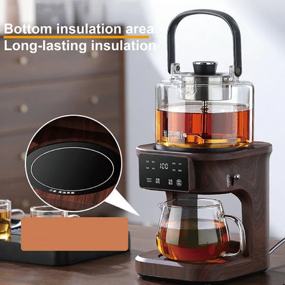 1L Electric Kettle Office Pure Titanium Steam Tea Kettle Home Keep Warm Floral Tea Kettle Auto Water Supply Electric Tea Kettle