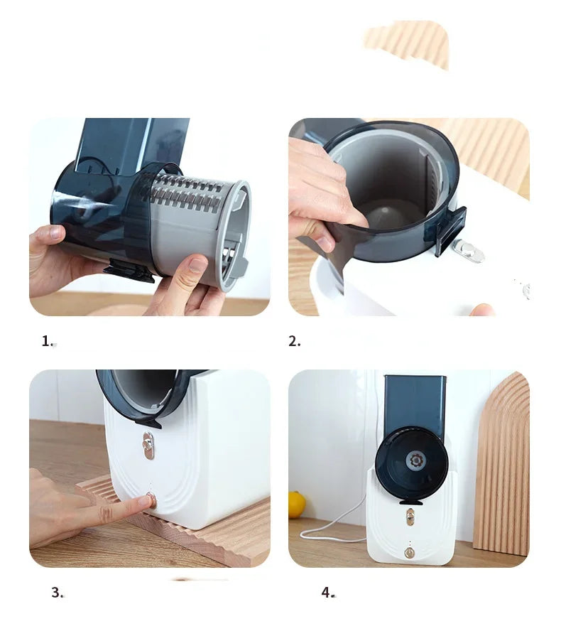 Household Multi-function Vegetable Cutter 1PC Kitchen Electric Vegetable Cutter Vegetable Slicer Shredder Automatic