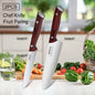 WXCOO 1-5pcs Professional Kitchen Knife Set Ultra Sharp Chef's Knife Meat Cleaver Fruit Slicing Stainless Steel Cutting Board