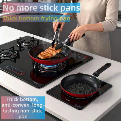 Pan non-stick pan universal induction cooker gas stove suitable for household fried eggs steak pancake pan small wok frying pan.