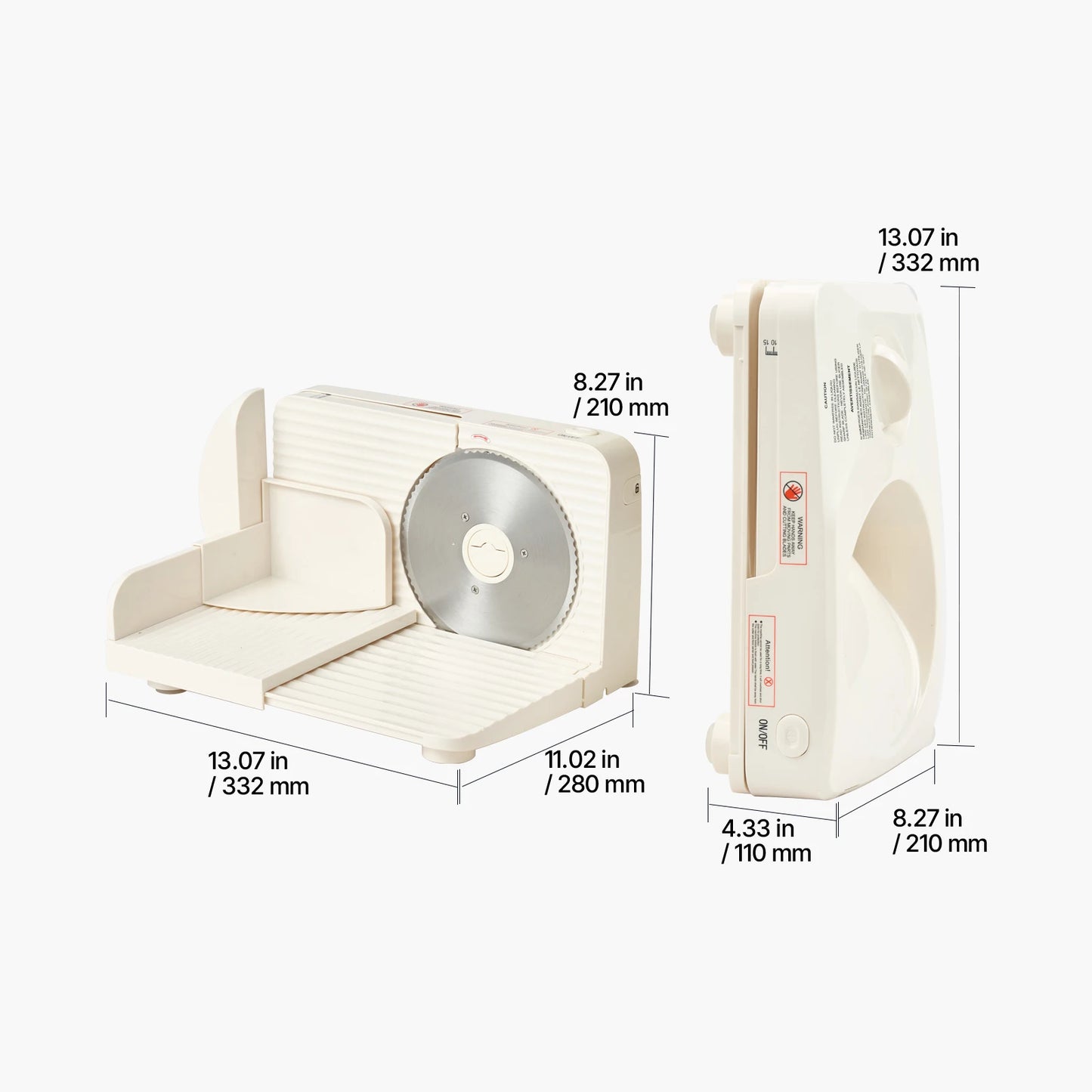 SucceBuy Meat Slicer 150/180/200W Electric Deli Slicer Machine with Blade 0-0.6 inch Adjustable Thickness for Meat Baguett Steak