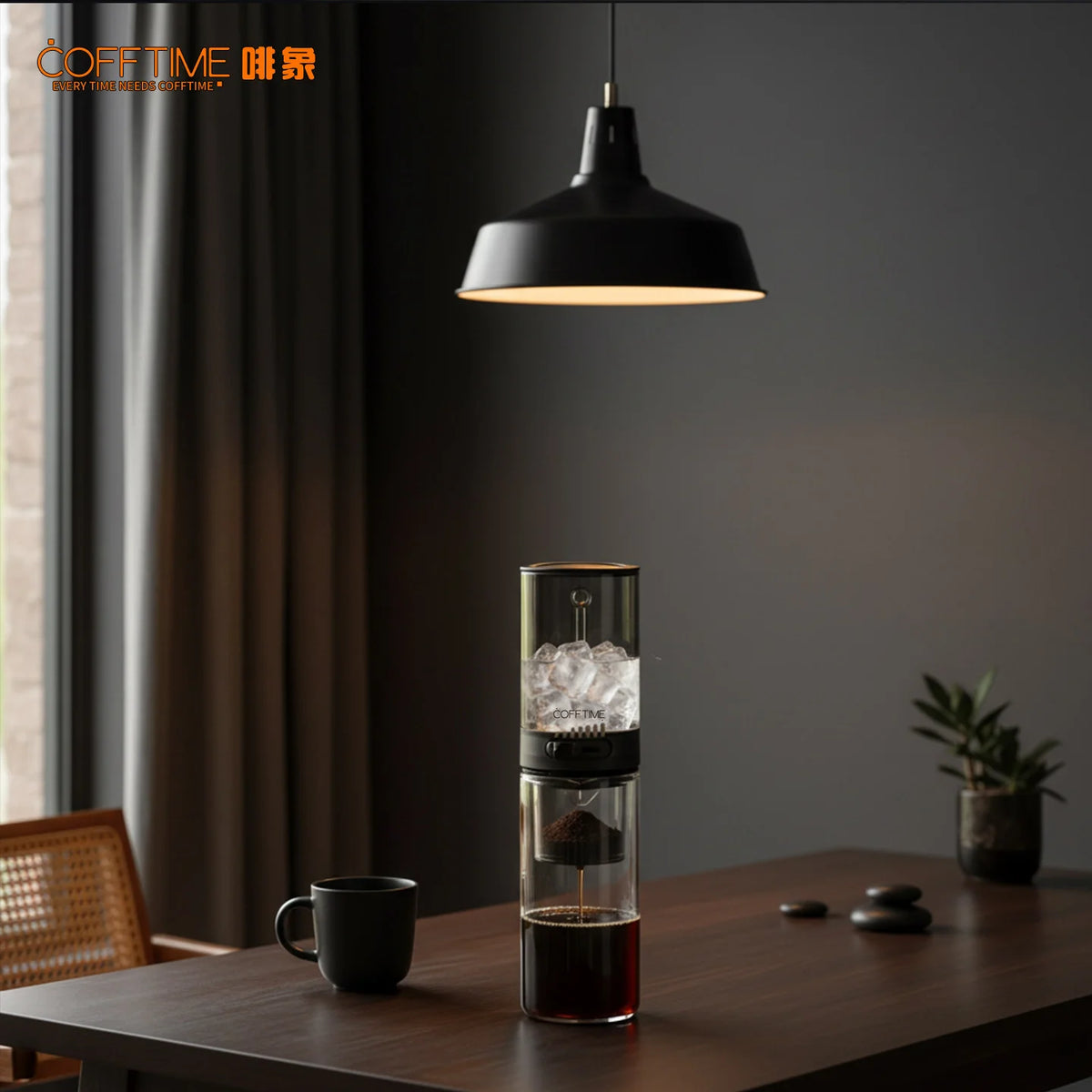 450ml Cold Brew Coffee Maker Iced Drip Pot Portable Cold Brewing with Control Valve Coffee Pitcher Home Summer Camping Tools