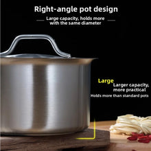 Stainless Steel Milk Pot 16 18 20 22 24cm with Lid Sauce Pan for Gas Electric Induction Stove Boiling Simmering Use