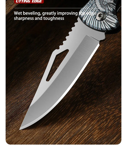 1Pcs Folding Knife Ideal for Eating Meat Cutting Fruit Roasting Sheep Made of Quality Stainless Steel Essential Kitchen Tool