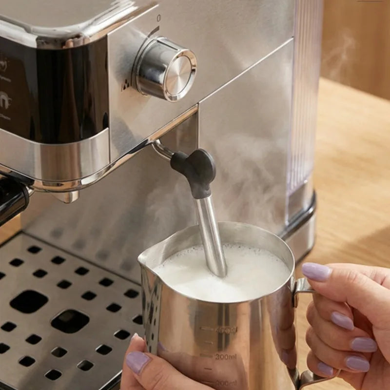 20Bar Semi-Automatic Espresso Machine with Steam Milk Frother - Compact for Home Use, Smart Temperature Control, Home Coffee Mak