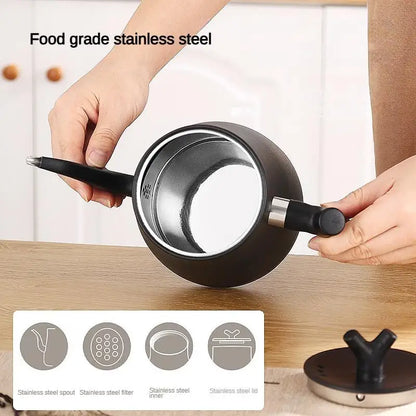 1000ML Stainless Steel Gooseneck Electric Kettle with Digital Temperature Control for Precise Brewing of Coffee and Tea