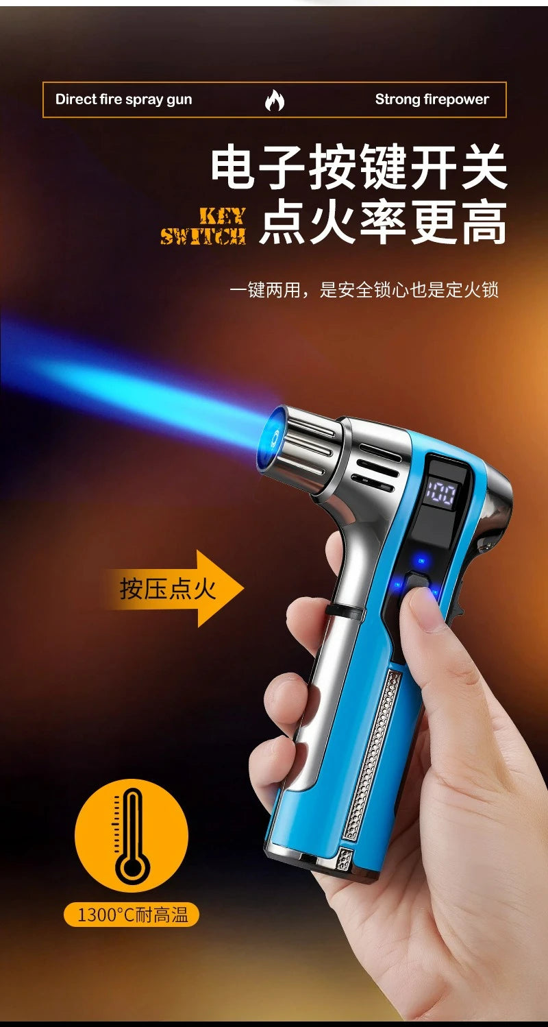 Outdoor Camping BBQ Electronic Lighter Point Moxibustion Special High Temperature Strong Continuation Kitchen Jet Gun