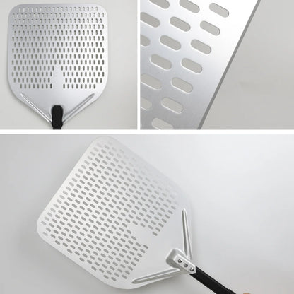 10 12 13 14 Inch Big Pizza Perforated Shovel Paddle Short/Long Handle for Oven Turning Peel Kitchen Utensils Pizza Baking Tools