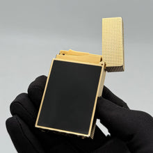 Gas Flame Lighter Metal Glossy Vs Matte Lacquer Cigar Accessories Smoking Cigarette Tools Includes Nozzle Adapter