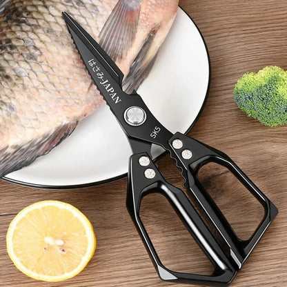 WXCOO Japanese Household Chicken Bone Scissor SK5 Stainless Steel Multi-Purpose Shears Specialized Heavy-Duty Kitchen Scissors