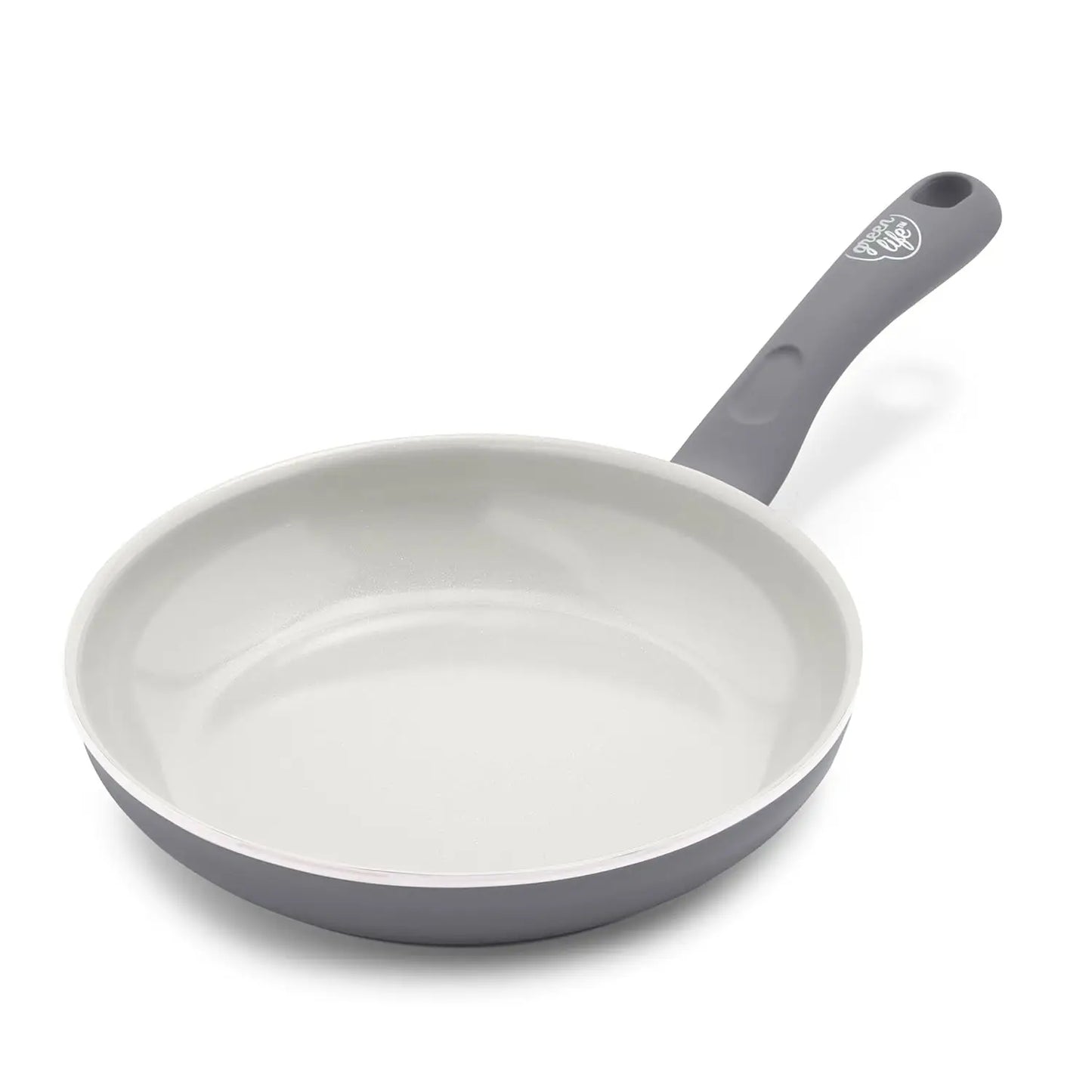 GreenLife Soft Grip Ceramic Nonstick 8" Frying Pan, PFAS-Free, Dishwasher Safe, Easy Cooking Skillet
