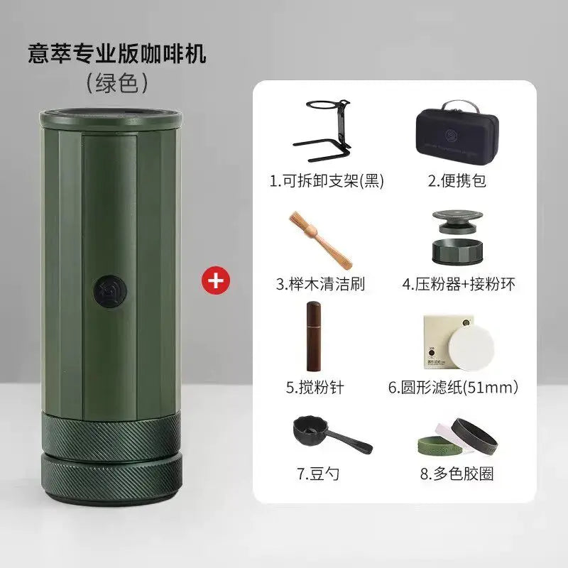 Hero Italian Professional Edition Portable 58mm Espresso Coffee Machine Manual Extraction Maker for Home Cafe Barista Brewing