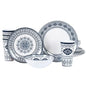 Melamine Dinnerware Set for 4-16 Pcs:Camping Dishes Set with Dinner PlatesSalad Plates Bowls and Cups.Lightweight and Unbreakab