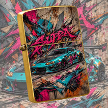 Trendy Graffiti Style Mk4 Themed Portable Lighter, Unique Street Art Coating Fashion Accessory, Ideal For Daily Carrying To Light Scented Candles, Outdoor Bonfires, Birthday Parties, Creative Practical Gift For Car Enthusiast
