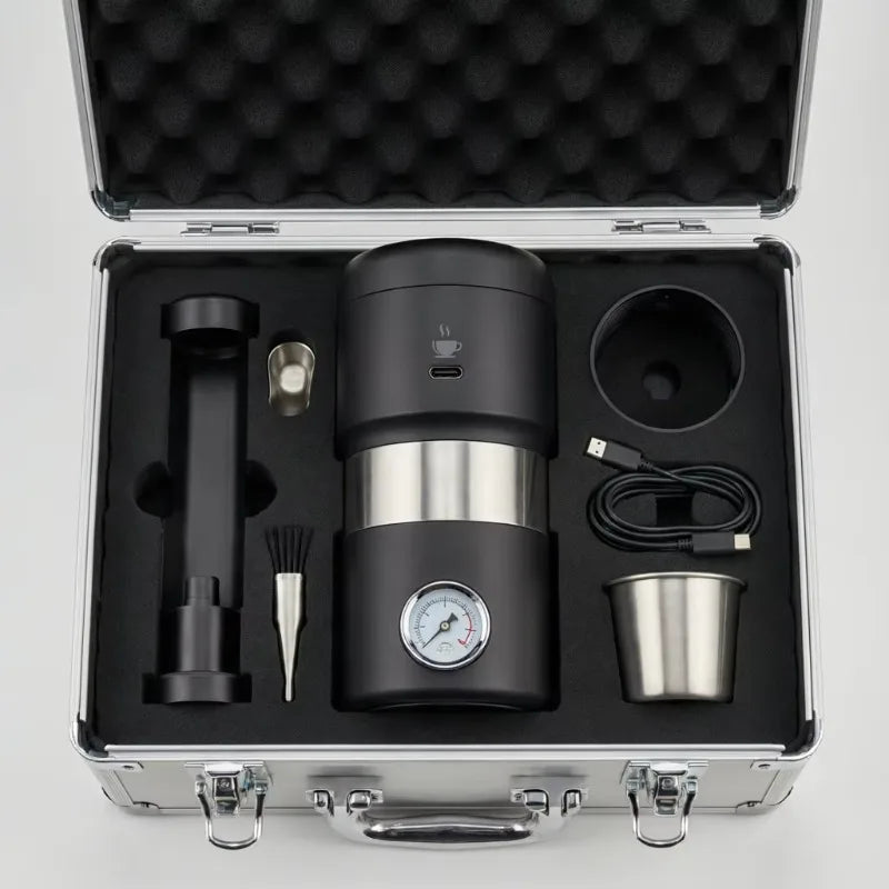 STLF Wireless Portable Mini with Battery Automatic Coffee Machine for Office Outdoor Home Car